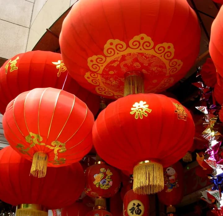 Red paper lanterns